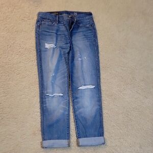 J. Crew Light Blue Distressed Boyfriend Jeans